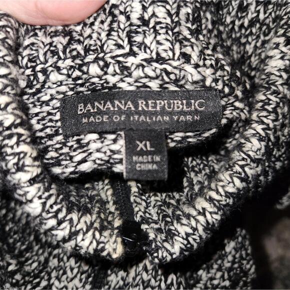 Banana Republic Italian Yarn Wool Zip Up Sweater - Picture 3 of 7